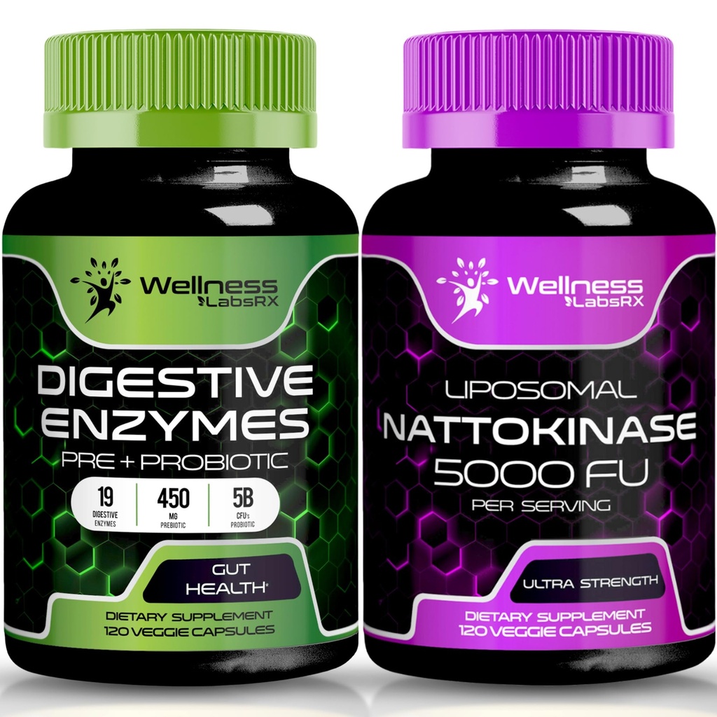 WELLNESS LABSRX Cápsulas Enzimas Digestivas
