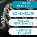 Boron Mineral Supplement - 30mg - 60 Contagem de Minerais Trace Seu corpo precisa manter a saúde e bem-estar ideais.