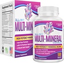 All-in-1 Multimineral Supplement Blend (Iron Free Formula) Multiminerals Trace Minerals (Trace Minerals) Suplementos Minerais Multi Minerais de Alta Potency (High-Potency Multi Mineral Supply)