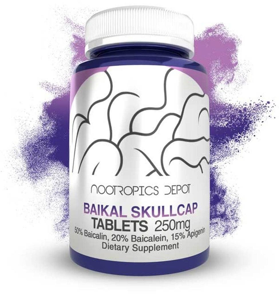 Nootropics Depot Baikal Skullcap Extrair Comprimidos