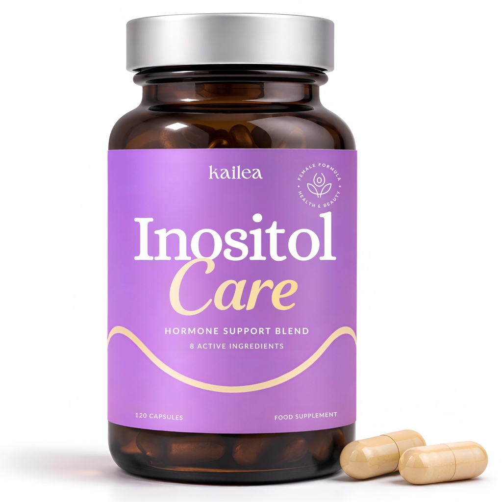 Suplemento de suporte de 8-em-1 PCOS - 2.000mg Myo Inositol, NAC, Maca Root, Cinnamon, Chromium, Folato, Zinco, Vitamina D3