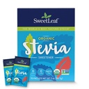 SweetLeaf Organic Stevia Powder Packets - Adoçante Calórico Zero com Extrato de Folha de Estevia, Sem Aditivo Adoçante Artificial, Açúcar Livre, Keto Friendly, Não OGM, Glúten Livre - 70 Packets (Pacote de 1)