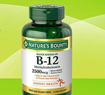 A recompensa da natureza B-12 2500mcg, 300 tabs