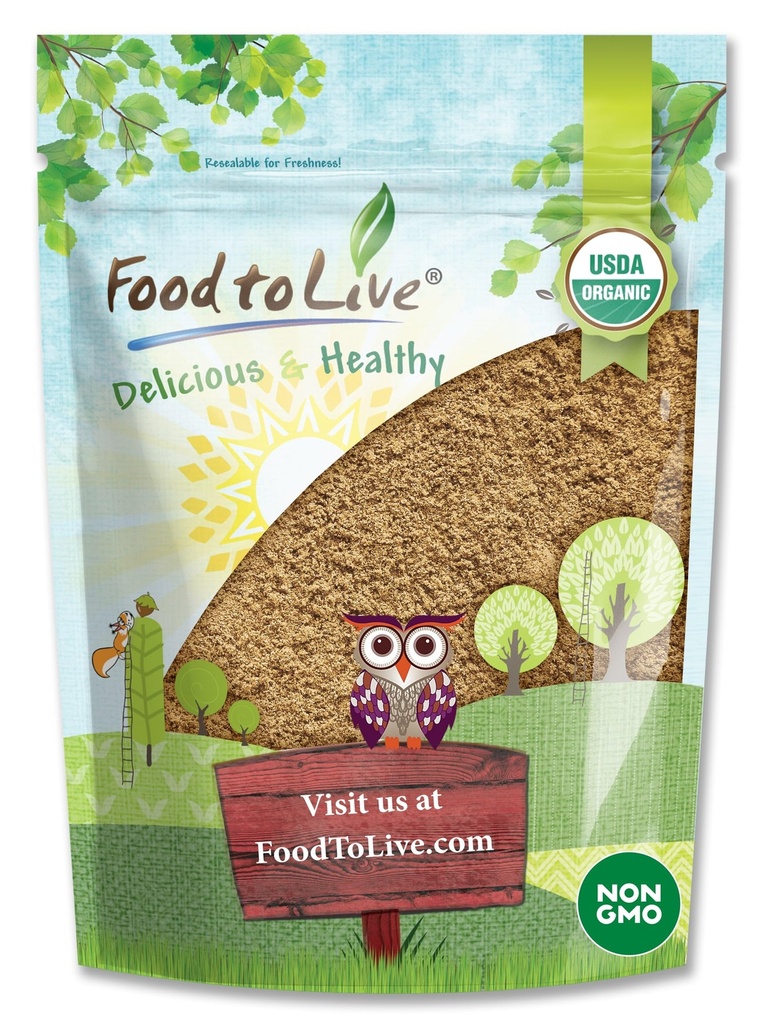 Comida para viver - Camu Camu em pó orgânico, 1 Libra - Não-GMO, Kosher, Cru, Superalimento Vegan, Em massa, Não-Irradiado, Puro, Ótimo para Cozimento e Bebidas