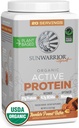 Sunwarrior orgânico planta baseada em pó de proteína Vegan orgânica pó com BCAAs Além de Recuperação Mineral & Botânicos ; Não-GMO Soja Dairy & Gluten Free (Chocolate Peanut Butter, 20 Servings)