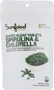 Comprimidos de chlorela espirulina - espirulina e chlorela em pó pílulas, Suplemento de algas verdes rico em clorofila, Parede celular quebrada, Vegan - 2 oz Bag