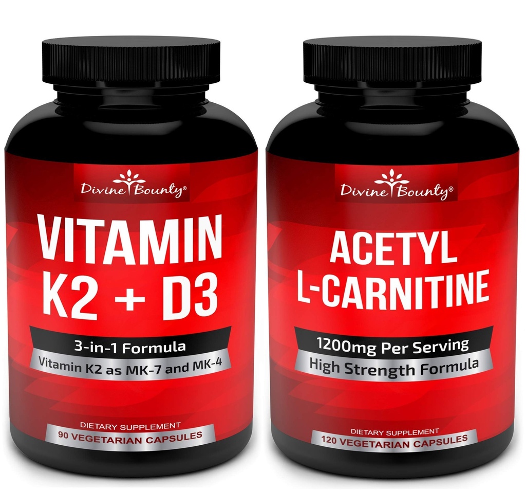 Vitamina K2 com pacote D3 & Acetil L-Carnitina