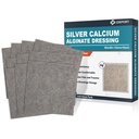 Ag Silver Alginate Alginate Wound Dressing Pads, 4''x4'' Patches, 10 Pacotes individuais, Molest Silver Dressings for Wound Care, Gentle Highly Absorvente Dressing, Non Stick Gauze Pads for Wounds