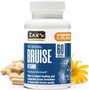ZAX's Bruise Vitamina Pharmacist Desenvolvido Suplementos de contusões Potent Bruising Swelling Redutor, Zinc, Vitamina K, D3, Ácido Ascórbico, Citrus Bioflavonoids, 60 Caps, Combine Arnica Bruise Cream