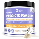 NATUREZA TARGET Probióticos para Cães - Dog Probióticos, Além de Prebiótico, Enzimas Digestivas, Fibra, Gut de Apoio, Saúde Imune, 6 Bilhões UFC Pó Probiótico Dog, Aliviar Diarréia, Loose Stool, 90 Scoops