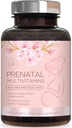 Vitaminas pré-natais para mulheres com ácido fólico & DHA, apoio ao desenvolvimento do cérebro fetal com folato & Omega 3's, multivitamina com vitamina A, C, D, B6, B12 & ferro, suplemento de gravidez - 120 Softgels