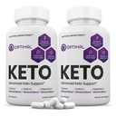 (2 Pack) Optimal Keto Pills 1275MG Nova e melhorada fórmula contém Apple Cider Vinagre Extra virgem azeite em pó folha de chá verde 120 cápsulas