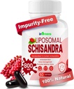 800MG Extrato Orgânico Schisandra, Suplemento Schisandra, Schisandra Berry Softgels para suporte energético, saúde do fígado, proteção antioxidante e bem-estar digestivo - 60 Softgels, Made in USA