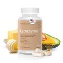 Enzimas de Houston – Lypazyme Lipase Enzimas Digestivas para Mulheres e Homens –120 Cápsulas – 3 Mistura de Enzimas para Repartição Completa de Gorduras de Triglicéridos, Enzima para Digestão de Farinhas de Alta Gordura & Óleo de Peixe