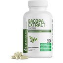 Bronson Bacopa Monnieri Extract 500 mg - Promove Clareza Mental e Função Cérebro - Não OGM, 90 Cápsulas Vegetarianas