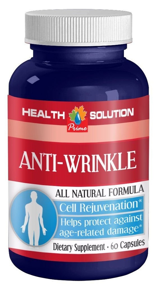 Ácido alfa lipoico 300mg - ANTI-WrinkLE ANTI-AGING COMPLEX - Suplemento de rejuvenescimento celular - pílulas rugas - pílulas de colágeno fórmula rugas - suplemento anti rugas para mulheres - 1 frasco 60 Cápsulas