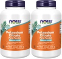 AGORA Suplementos, Citrato de Potássio Pó, Suporta Balanço de Eletrolitos e pH normal*, Mineral Essencial, 12-Onça (Pacote de 2)