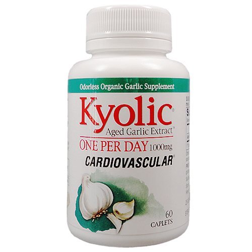 Extrato de alho Kyolic Aged 1 por dia, 60 Caplets, 1000 mg, de Wakunaga