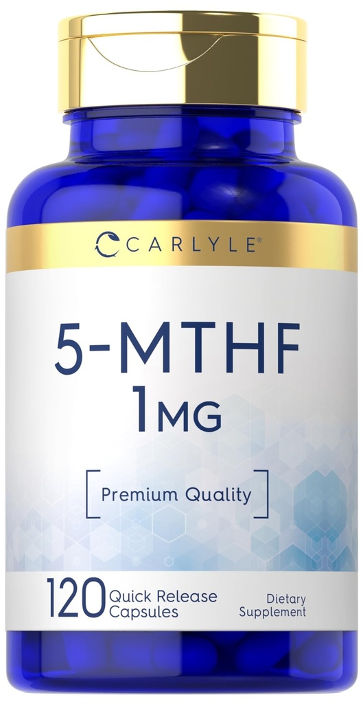 Carlyle 5-MTHF L Metilfolato 1mg 120 Cápsulas
