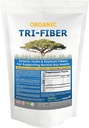 Tri-Fiber Pó de fibra solúvel, sem sabor alta fibra 3 em-1 Suplemento de fibra solúvel para suporte digestivo.