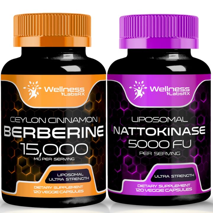 Cápsulas de Nattokinase Supplement - 5000 FU - Enzimas de Puro Extrato Japonês Natto, Coração e Suporte Imune