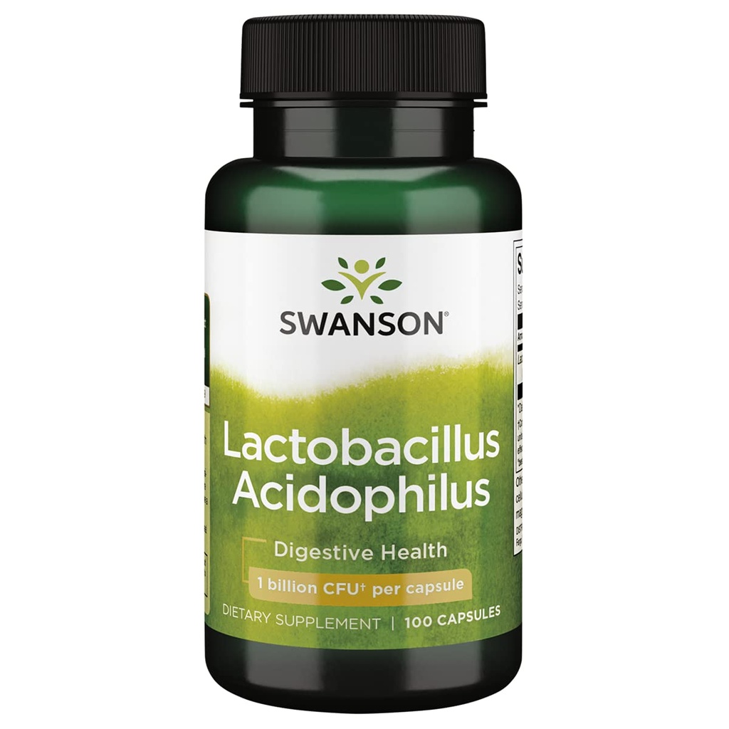 Swanson Lactobacillus Acidophilus 2 Bilhões Cfu 100 Cápsulas
