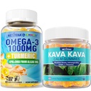 Omega3 + Açafrão, gomas calmas Kava