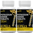 Comprimidos de Iodeto de Potássio de Fusões da Natureza 130 mg (embalagem de 2) - (120 comprimidos) EXP 10/2032 - Ki Pills - Yoduro de potasio