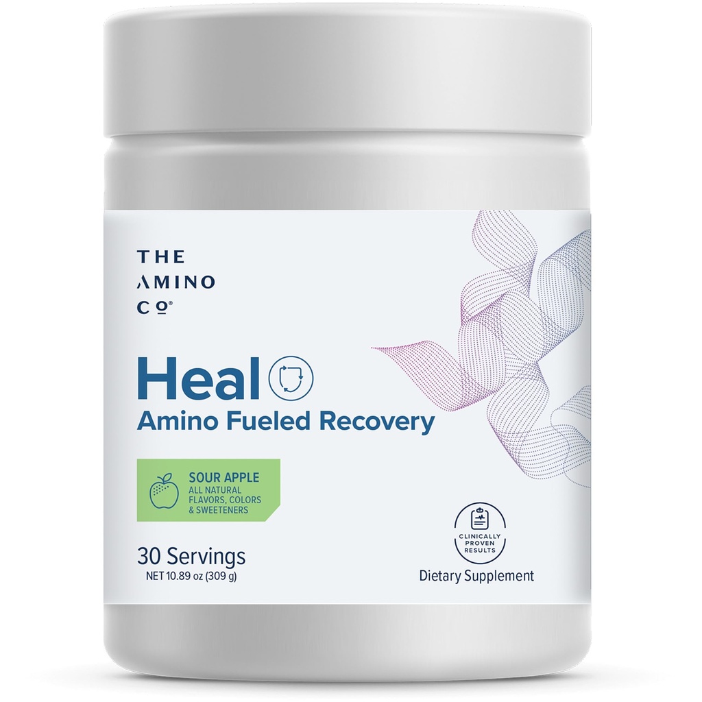 The Amino Co. - Curar - Recuperação pós-treino Drink with Pure Eaaa Amino Acid Fórmula - Creatina Mono-hidratado em pó para reparo muscular eficiente, Vegan, e Keto-Amigo com sabor de maçã azeda - 10,89 oz.