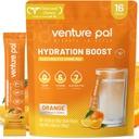 Venture Pal Sugar Free Electrolyte Powder Packets - Liquid Daily IV Drink Mix for Rapid Hydration & Party Recovery (Rápido Hydration & Party Recovery) 5 Vitaminas e 7 Eletrolitos Keto Friendly