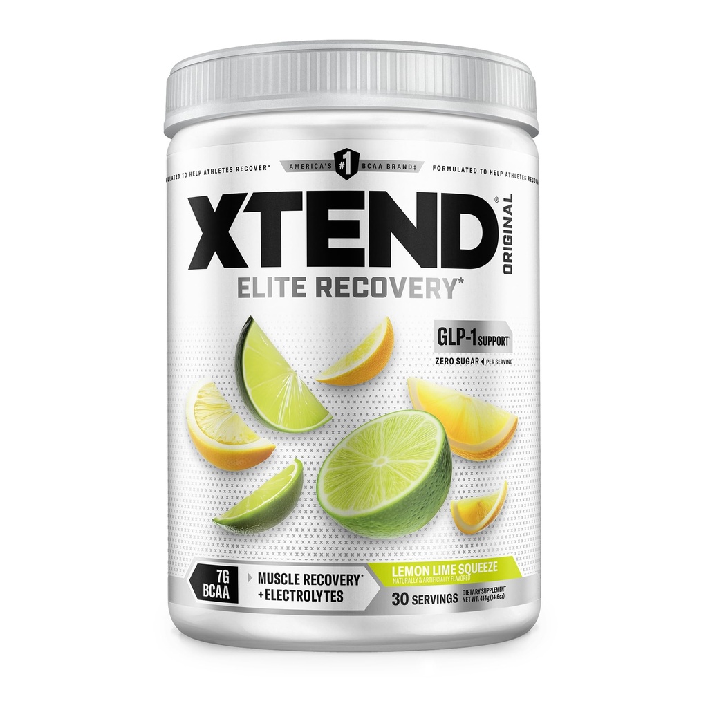 Xtend XTEND Original BCAA pó 7g BCAA e 2,5g L-Glutamina, Sugar Free pós exercício de recuperação muscular Beber com aminoácidos para homens e mulheres, 30 Servings