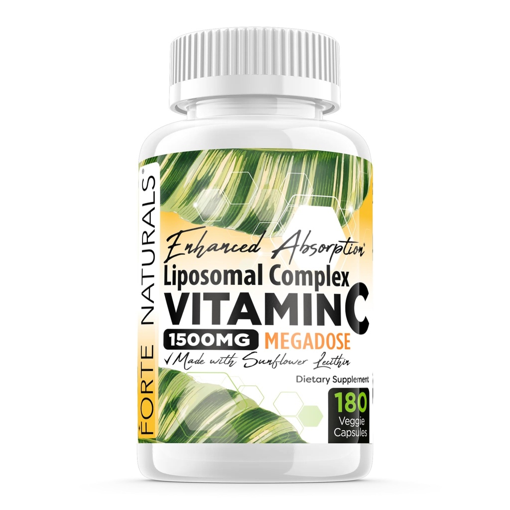 Alta Dose Vitamina C 1500mg Suplemento Complexo lipossômico C com Lecitina de girassol Cápsulas Suplementos Leite Entupido Lecitina 180 Cápsulas Celebração Vitaminas