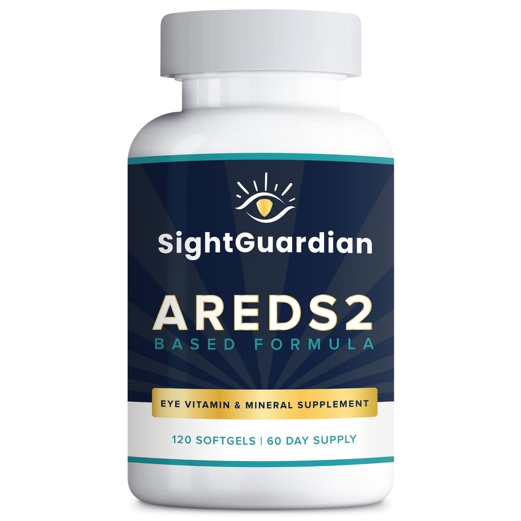 Suplemento de Vitamina-Mineral de Olho baseado AREDS2 (120 ct. Fonte de 60 dias) - Suplemento de Olhos baseado AREDS2 - Fórmula de Baixo Zinco - Suplemento de Visão Eye e Vitamina