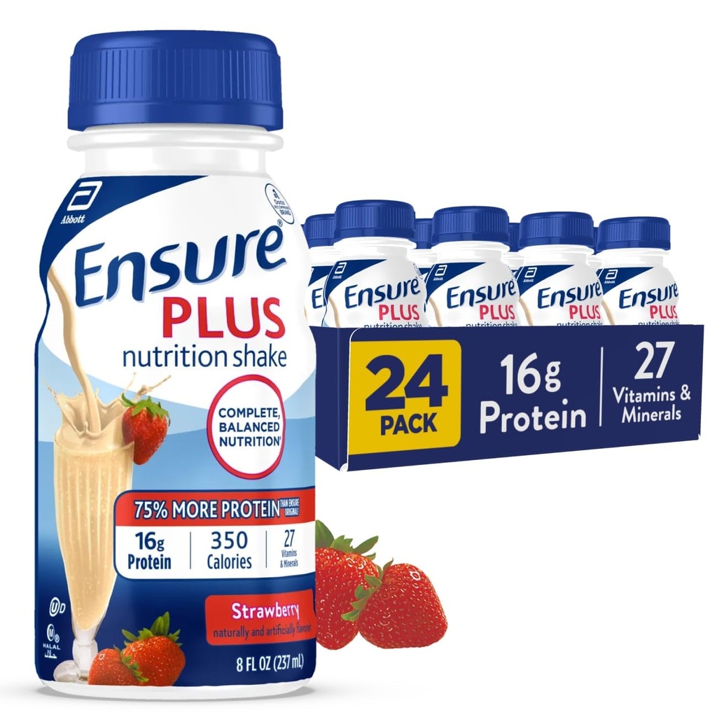 Assegure-se mais Morango Nutrição Agitar Reposição de Refeição Shake Pronto para Beber 16g de proteína e 27 vitaminas e minerais