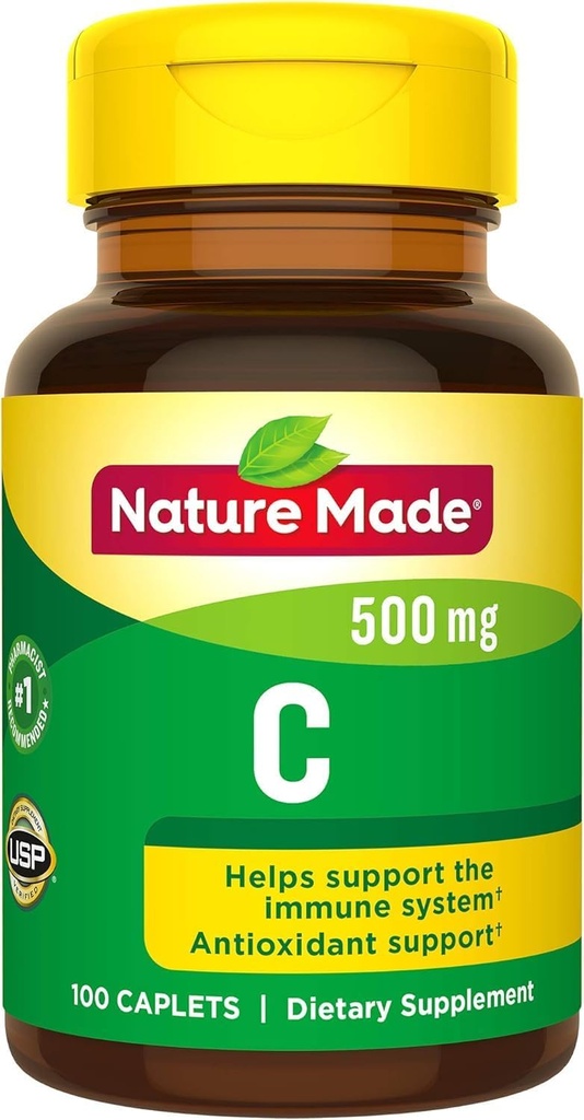 Natureza Vitamina C 500 mg Caplets 100 Ct