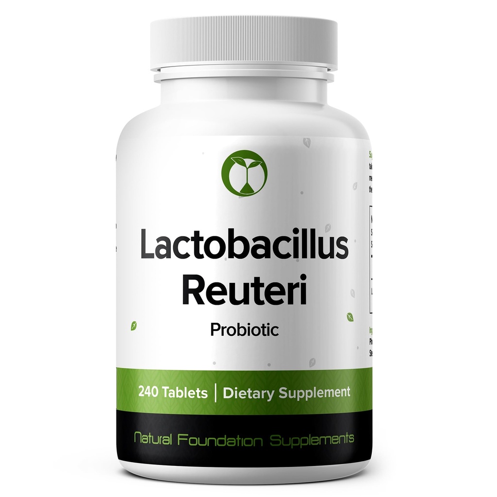 Lactobacillus Reuteri Probiotic Supplement 240 Comprimidos 3 Bilhões de UFC Probióticos para Homens e Mulheres Suporta Digestivo intestinal & Gut Health (240, Lactobacillus Reuteri)