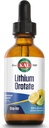 KAL Lithium Orotate Dropins, Quelated - Suporte de Humor e Relaxação - Flavor de Limão Natural - 2 onças, Aprox. 60 Serv.