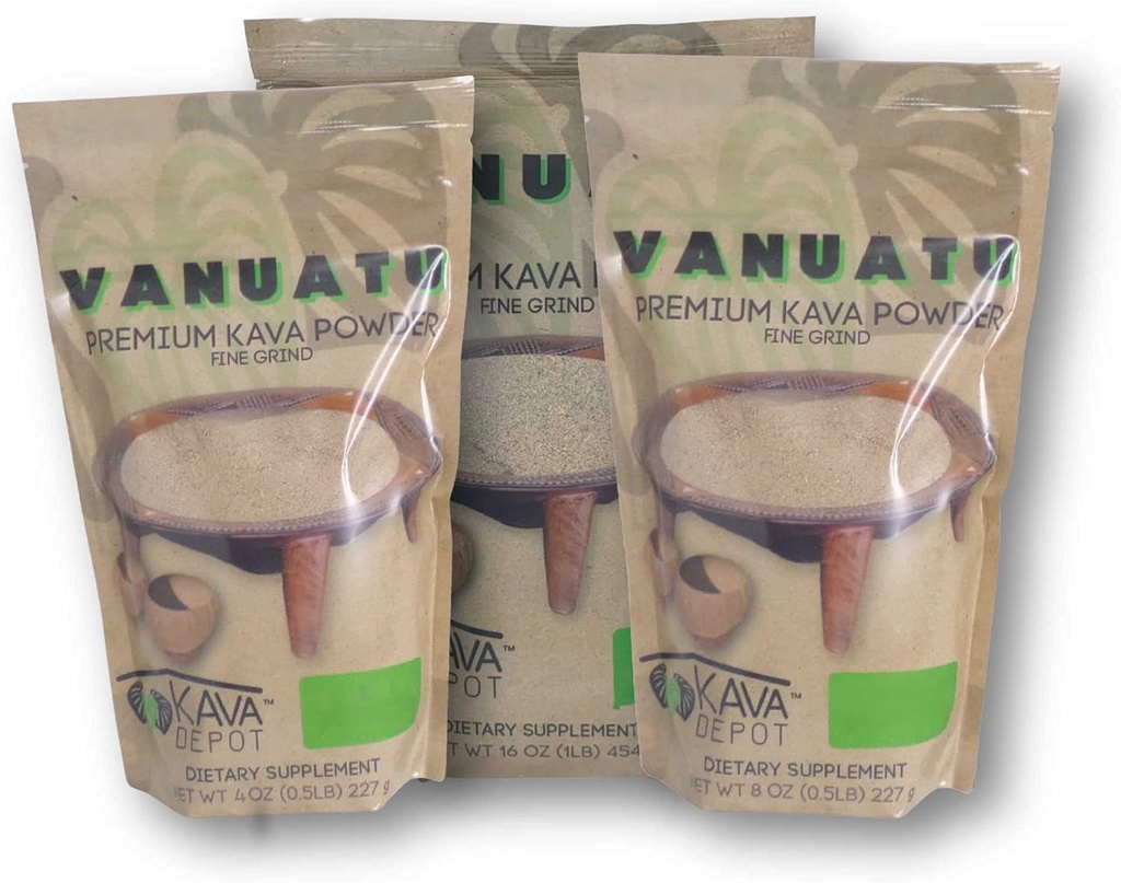 Vanuatu Kava - Kava Depot (Raízes Latrais, 16 onças)