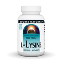 Naturals L-Lysine Forma Livre, 1.000 mg - Suplemento de Ácido Amino Suporta Energia e Formação de Colágeno* - 50 Comprimidos