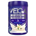 Vega proteína feita simples proteína em pó, Baunilha - Stevia Livre, Vegan, Baseada em plantas, Saudável, Sem glúten, Proteína de ervilha para mulheres e homens, 9.2 oz (Packaging May Vary)