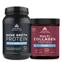 Nutrição antiga Óssea Caldo Proteína Pó, Baunilha, 40 Servings + Multi Colágeno Proteína Pó, Baunilha, 60 Servings