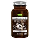Igennus Vegan Omega-3 Natural Triglicéride Óleo de algas, DHA & EPA Fatty Acid Supplement, 180 Pequenos Softgels com Astaxantina, Fácil de Sufocar, Puro & Sustentável, 90 Servings