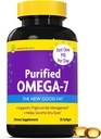 InnovixLabs Purified Omega 7 Suplemento - 210 mg Ácido palmitoleico Omega-7, óleo de peixe para o suporte de metabolismo e triglicérido, ácidos gordos essenciais, IFOS aprovado, 30 Softgels