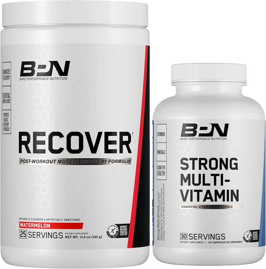 NUTRIÇÃO DE DESEMPENHO BPN Recuperar & Pacote Multivitamínico Forte