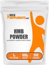 BulkSupplements.com Pó de HMB - como cálcio HMB, Beta-Hydroxy Beta-Metilbutirato - Suplementos de pó de HMB, sem glúten - 1g por serviço, 100g (3,5 oz) (Pacote de 1)