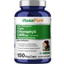 NusaPure alta absorção tripla clorofila 1000 mg 150 tampas de legumes adequado para vegetarianos e Vegans, Não-GMO