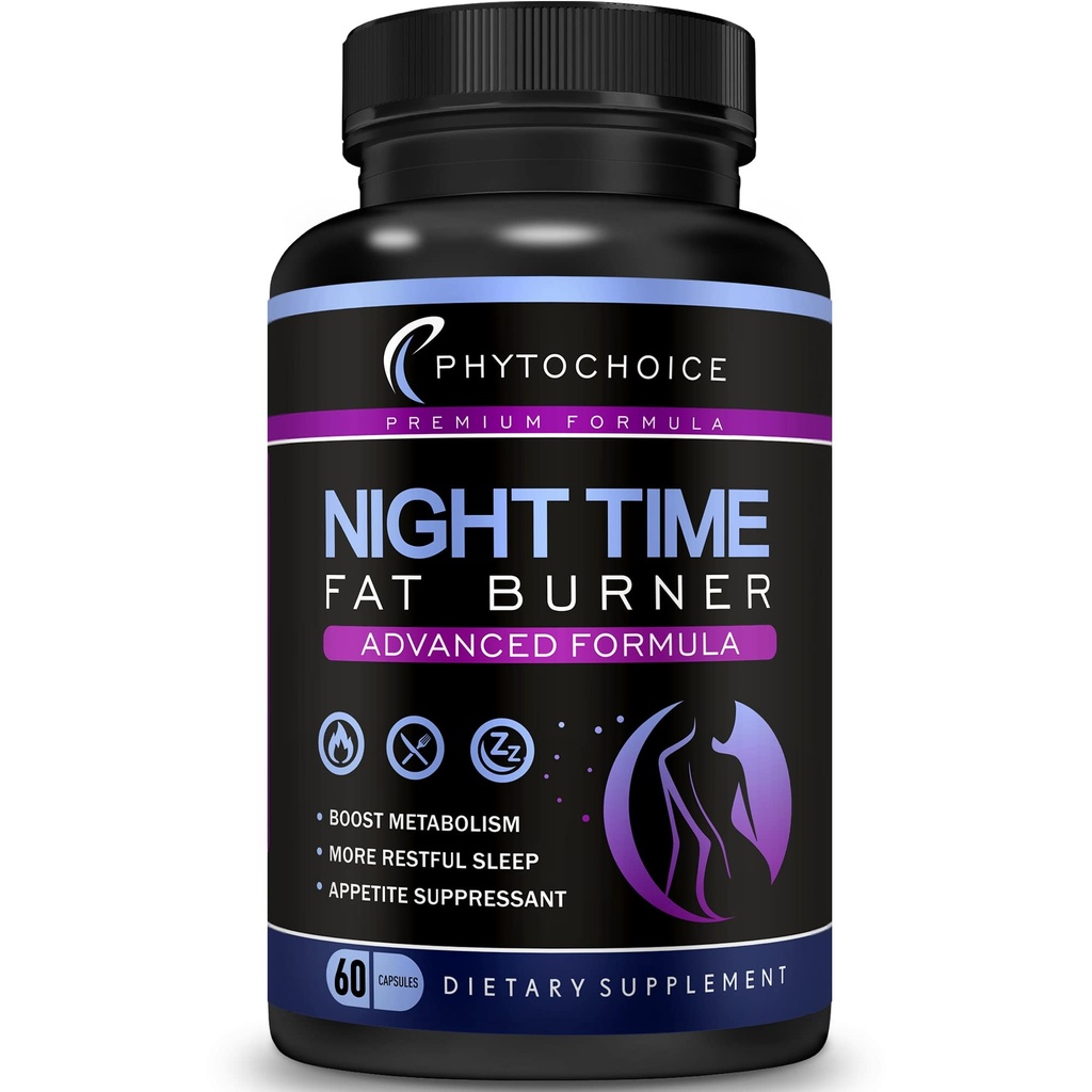 Tempo noturno pílulas de perda de peso para mulheres-carbo Bloqueador Apetite Supressor com Melatonina-Fat Burner Diet Pills que trabalham rápido para mulheres-Noite Metabolismo Booster-Made em USA-1 Pack