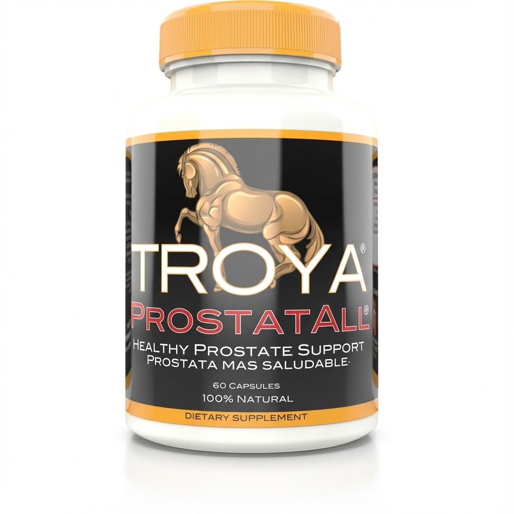 TROYA Suplemento – Serra Palmetto, Zinco, Stinging Nettle & Pumpkin Seed Extract – 60 Cápsulas – Suporta Saúde Próstata & Função Urinária