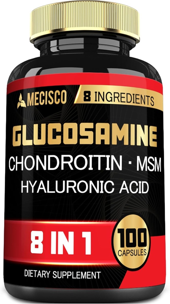7000mg Glucosamina Condroitina HSH com Suplemento Imune - Apoio Osso, Saúde Conjunta, Sistema Imune e Saúde Geral - 100 Cápsulas
