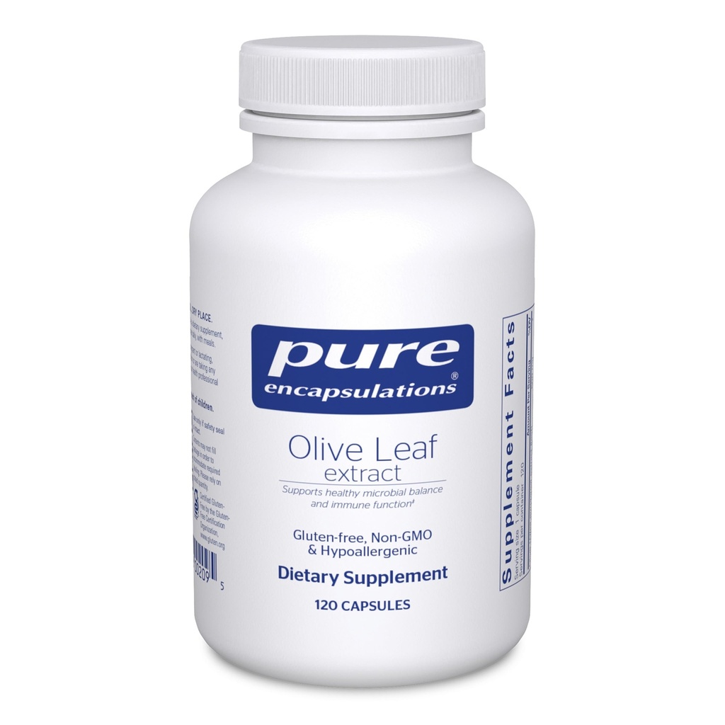 Puro Encapsulamentos Extrato de Folha de Oliva Suplemento Hipoalergênico Suporta Sistema Imune e Ambiente Intestinal Saudável